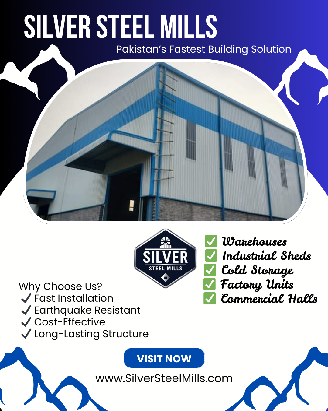 Steel Buildings in Pakistan: Innovation and Strength by Silver Steel Mills